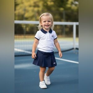 Fila Kids Matching Set - White and Navy